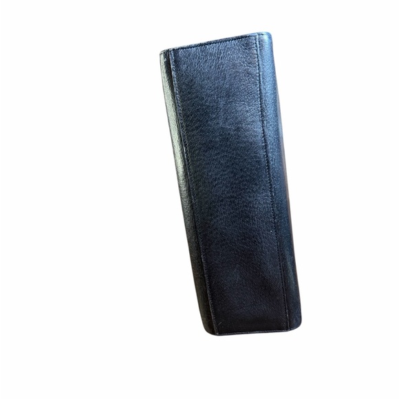 Vintage Valentino Garavani Black Leather Top Handle Bag Satchel - Picture 5 of 8